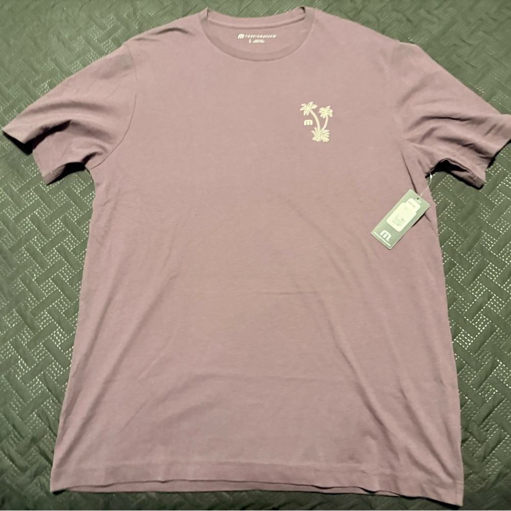 Travis Mathew Purple Short Sleeve Tee